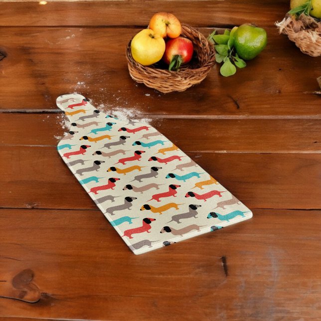 Muster für mehrfarbige Hunde Schneidebrett (Chopping Board)
