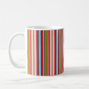 Muster für mehrfarbige Karierte Streifen-57666 Kaffeetasse