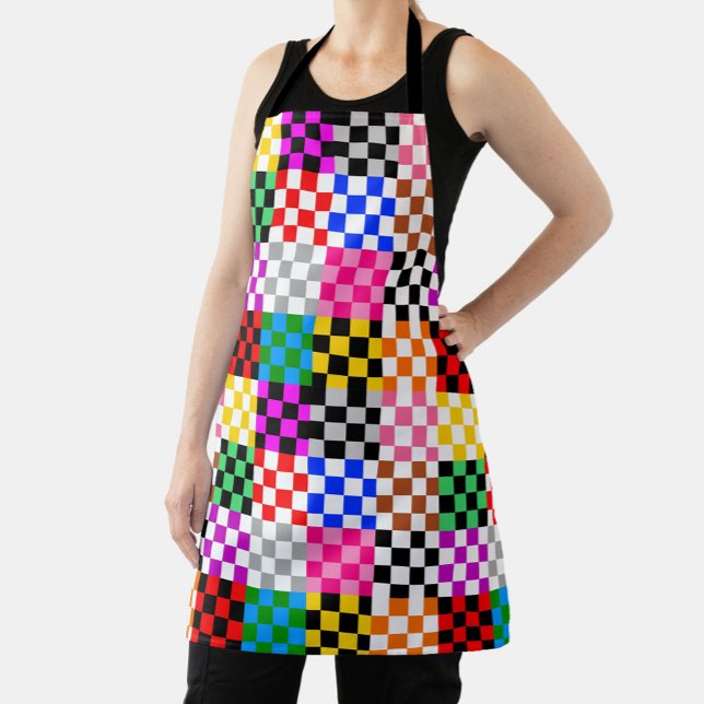 Muster für mehrfarbige Patchwork-Karo Schürze (Von Creator hochgeladen)