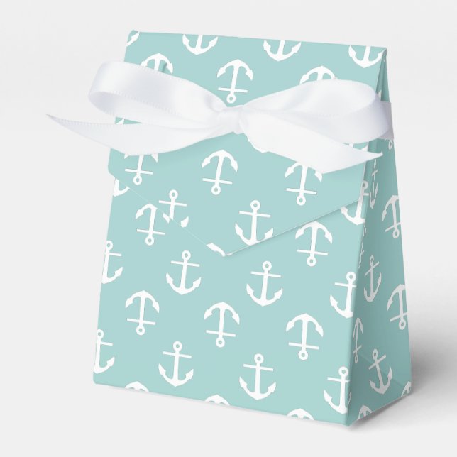 Muster für Minze Anchors Geschenkschachtel (Vorderseite)