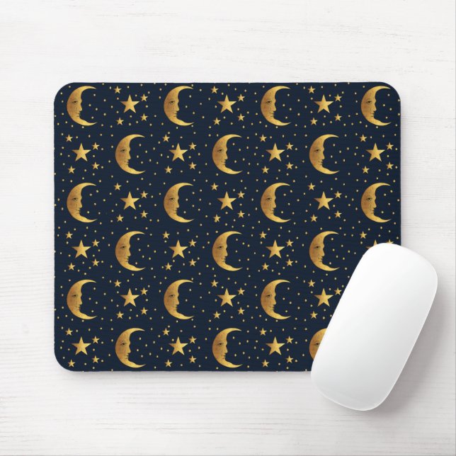 Muster für Mond und Sterne Mousepad (Mit Mouse)