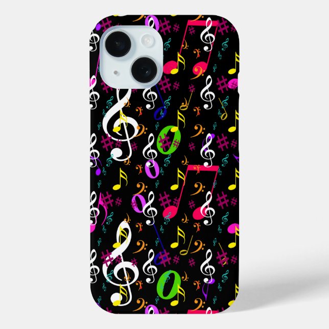 Muster für musikalische Symbole Case-Mate iPhone Hülle (Rückseite)