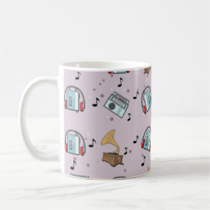 Muster für Musikgeräte Kaffeetasse