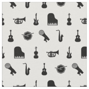 Muster für Musikinstrumente Stoff
