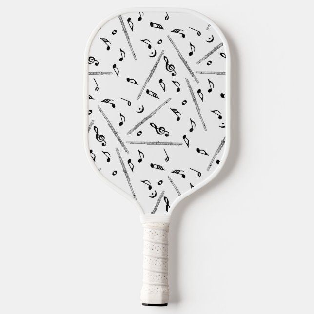 Muster für Musiknoten Pickleball Schläger (Rückseite)
