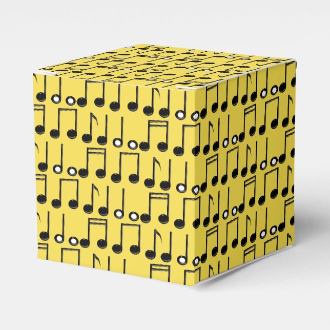 Muster für Muster für Funky Bright-Noten Geschenkschachtel (Vorderseite)