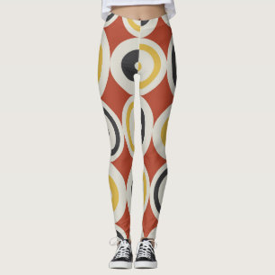 Muster für nahtlose geometrische Farbkreise Leggings