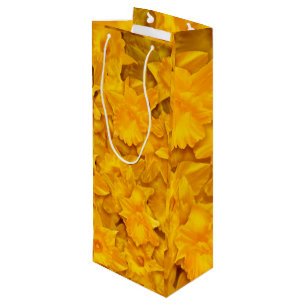 Muster für Narcissus-Blume Geschenktüte Für Weinflaschen