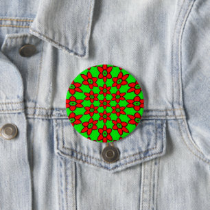 Muster für niedliche Abstrakte Blume Button