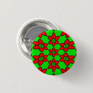 Muster für niedliche Abstrakte Blume Button