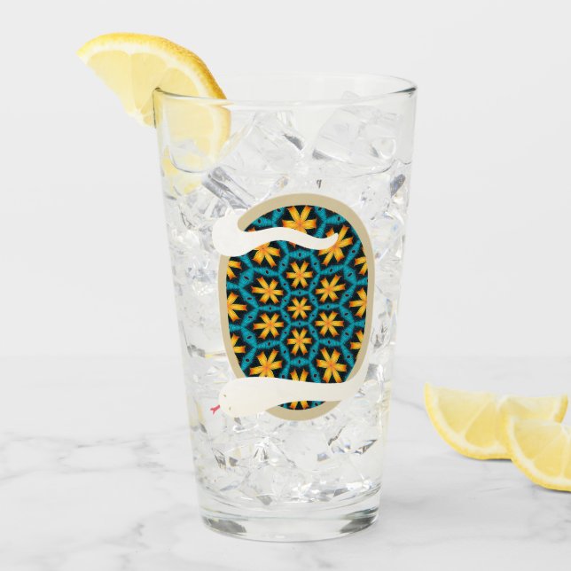 Muster für niedliche Abstrakte Blume Glas (Vorderseite Ice)