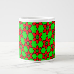 Muster für niedliche Abstrakte Blume Jumbo-Tasse