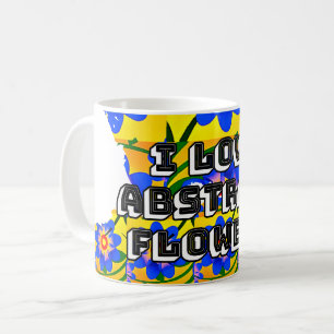 Muster für niedliche Abstrakte Blume Kaffeetasse
