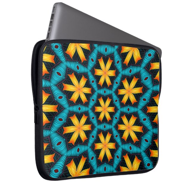Muster für niedliche Abstrakte Blume Laptopschutzhülle (Vorne Rechts)