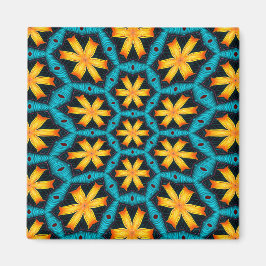 Muster für niedliche Abstrakte Blume Magnet