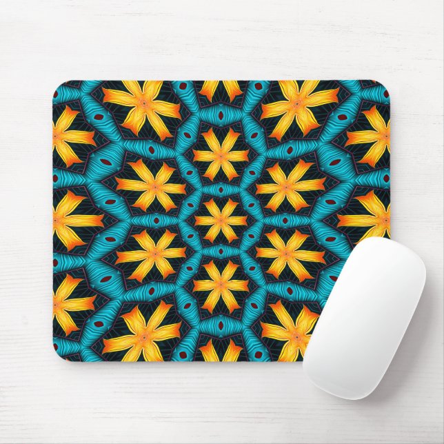 Muster für niedliche Abstrakte Blume Mousepad (Mit Mouse)