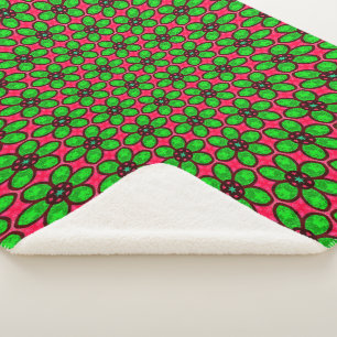 Muster für niedliche Abstrakte Blume Sherpadecke