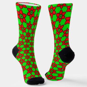 Muster für niedliche Abstrakte Blume Socken