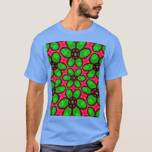 Muster für niedliche Abstrakte Blume T-Shirt