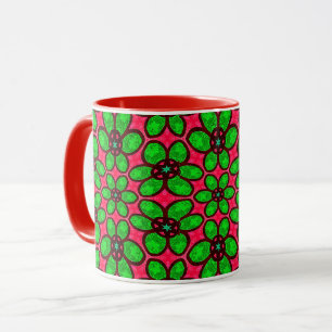 Muster für niedliche Abstrakte Blume Tasse