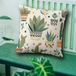 Muster für niedliche Boho gepunktete Pflanze Außen Kissen