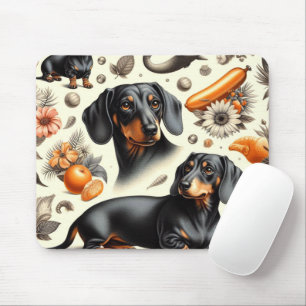 Muster für niedliche Dackel Mousepad