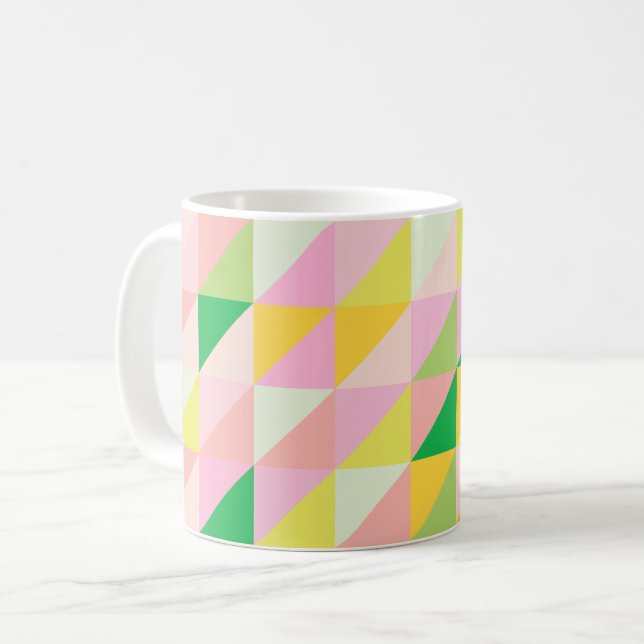 Muster für niedliche geometrische Muster in Frühja Kaffeetasse (Vorderseite Links)