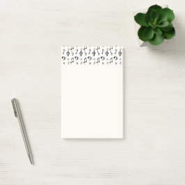Muster für niedliche Musikereignisse Post-it Klebezettel