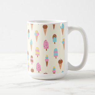 Muster für niedliche Pastelleis-Süßigkeiten Kaffeetasse