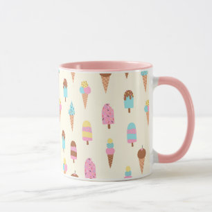 Muster für niedliche Pastelleis-Süßigkeiten Tasse