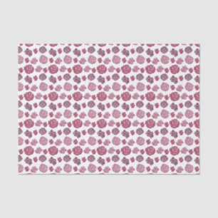 Muster für niedliche Rosa und Lila Rose Seidenpapier