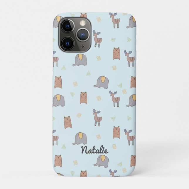 Muster für Niedliche skandinavische Tiere Case-Mate iPhone Hülle (Rückseite)