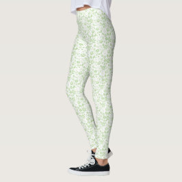 Muster für niedliche tropische Blume mit blasser M Leggings