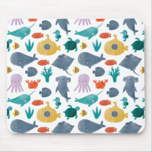 Muster für niedliche Wasserfarben Mousepad