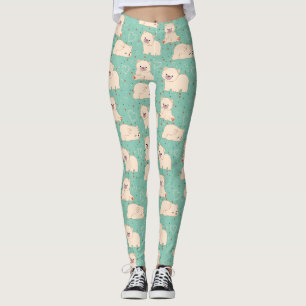 Muster für niedliche Weißbären Leggings
