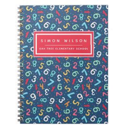 Muster für niedliche Zahlen - Kinder oder Lehrer Notizblock