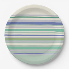 Muster für Nordic Pastell Stripes Pappteller