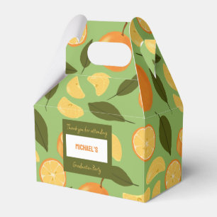 Muster für Obstkörbe - Orangen Geschenkschachtel