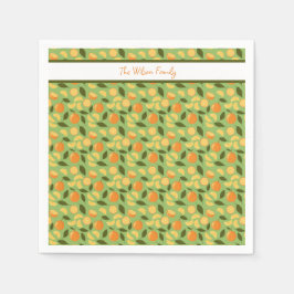 Muster für Obstkörbe - Orangen Serviette