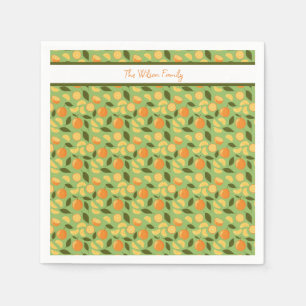 Muster für Obstkörbe - Orangen Serviette