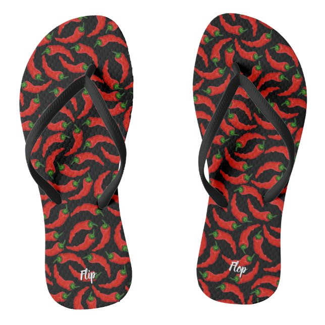 Muster für Paprikaschoten für Hot Chili Flip Flops (Fußbett)