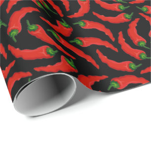 Muster für Paprikaschoten für Hot Chili Geschenkpapier
