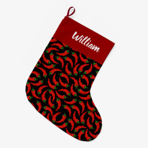 Muster für Paprikaschoten für Hot Chili Großer Weihnachtsstrumpf