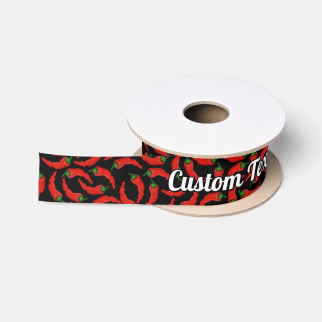 Muster für Paprikaschoten für Hot Chili Satinband (Spule)