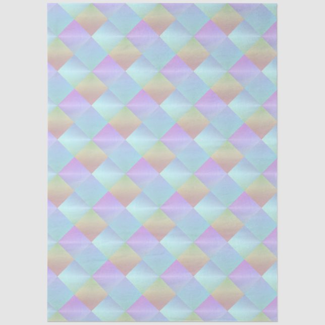 Muster für Pastellquadrate Seidenpapier (Vorderseite)