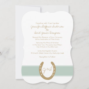 Muster für Pferdeschuhe Einladung