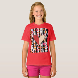 Muster für Polka-Punkte und Streifen T-Shirt