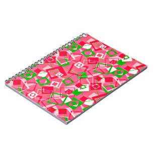 Muster für Re-Re-Quadrate Notizblock