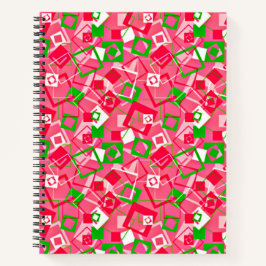 Muster für Re-Re-Quadrate Notizbuch