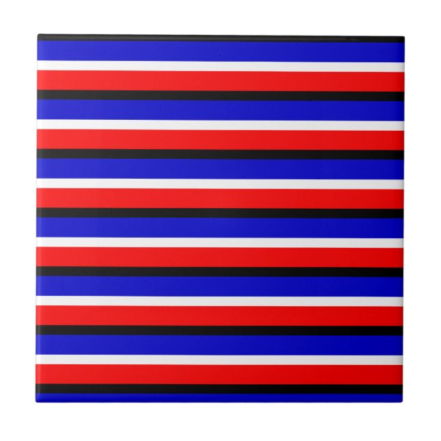 Muster für Red Blue Stripes Fliese (Vorderseite)